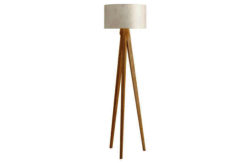 Habitat Tripod Ash Wooden Floor Lamp.